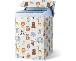 Wasmachinehoes - Drogerhoes Beschermhoes - Apparaat Beschermen - Waterdicht Stofdicht - Voor Bovenladers - Dierenprint