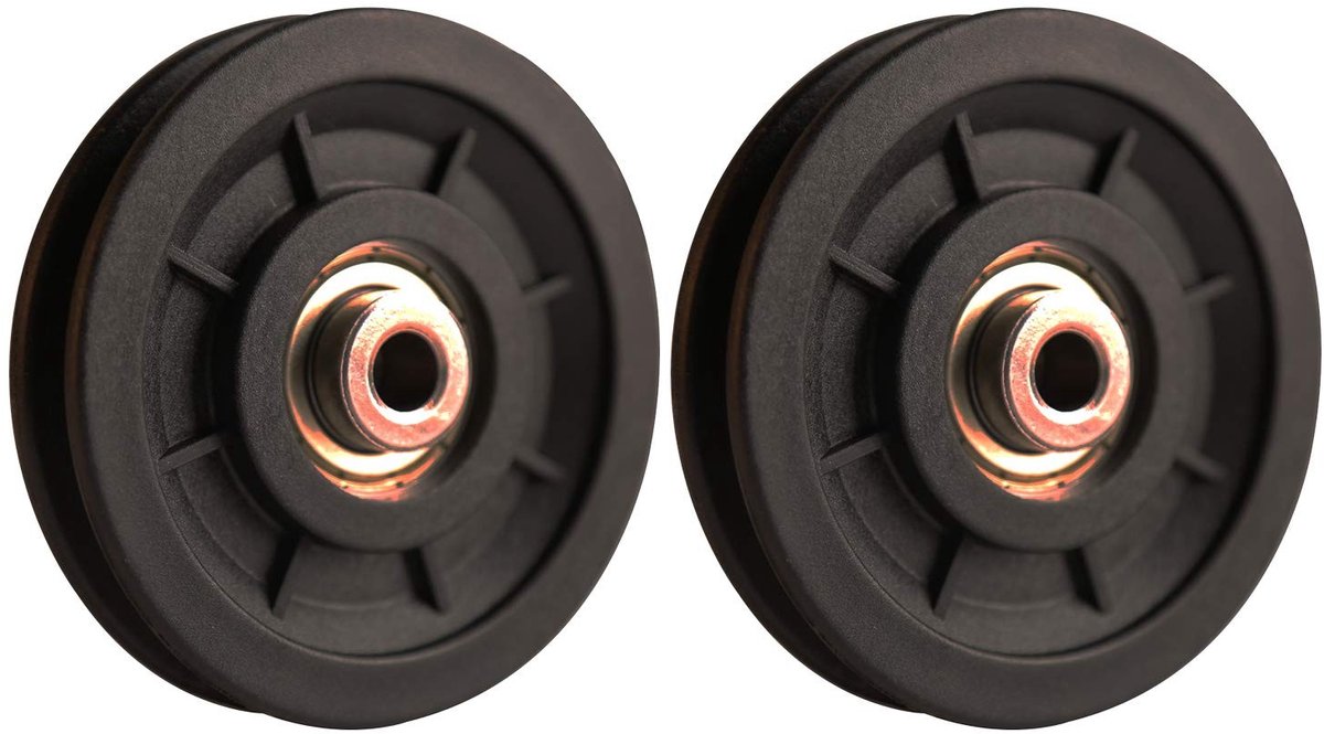 Cosensi- Pulley 90mm - Universele Lager - Nylon/Staal - Lichtgewicht - Slijtvast - Laadcapaciteit tot 1000 lbs - Voor Fitnessapparatuur - Gymwiel