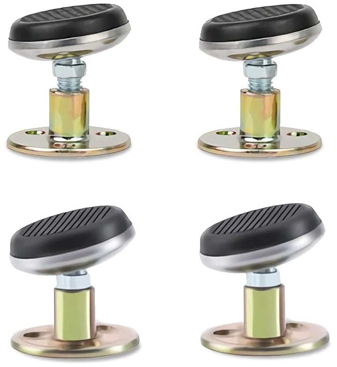 Cosensi- Bedframe 4 Stuks - Anti-shaker - Verstelbare Schroefdraad - Draaibare Kop - Bedstoppers - Geluidsreductie