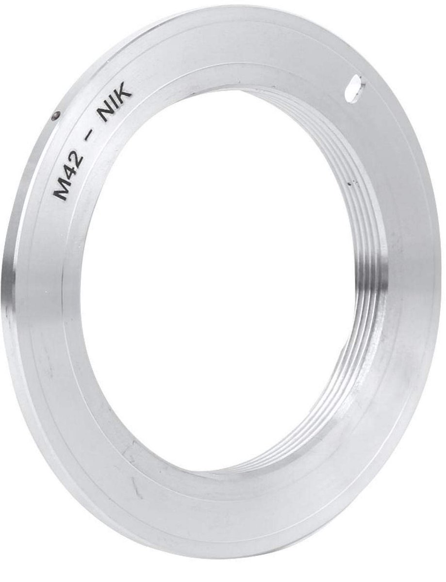 Cosensi - M42-NIK lensadapterring - Adapterring voor digitale camera - Aluminiumlegering - Geschikt voor D3000/D3100/D3200 - Kleur zoals afgebeeld