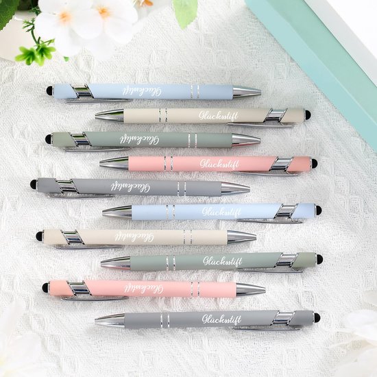 Cosensi- Balpen 2-in-1 Design - Geluksbalpen - Touchpen - Veelkleurig - 20 Stuks - Ideaal voor Examen/Motivatiecadeau - Schrijfgerei — afbeelding 3
