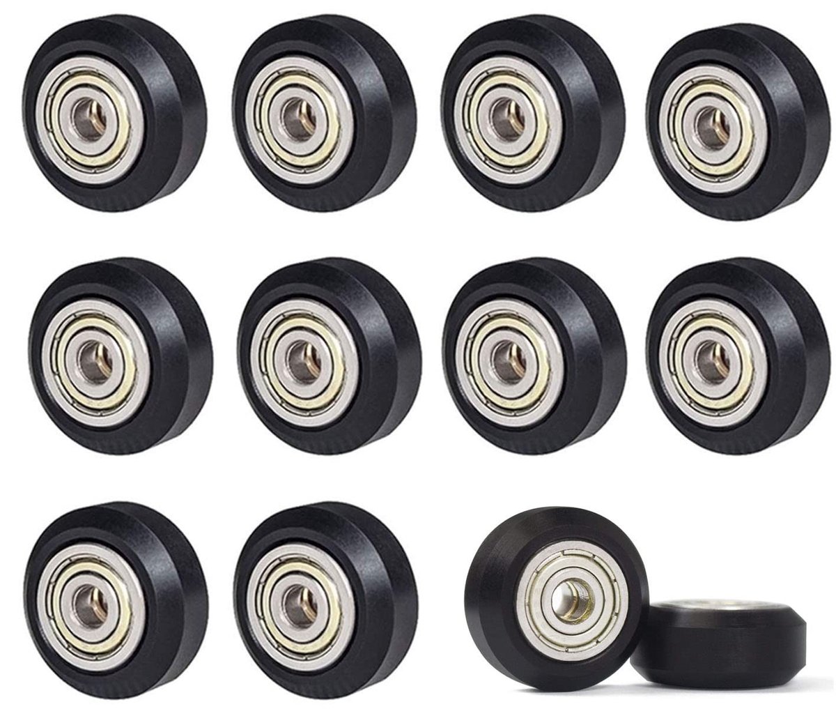 Cosensi- 3D-printerwielen 12 Stuks - V-slot Wielen - POM Wiel - Loopwielen - Compatibel met Creality Ender 3 - Duurzaam Materiaal