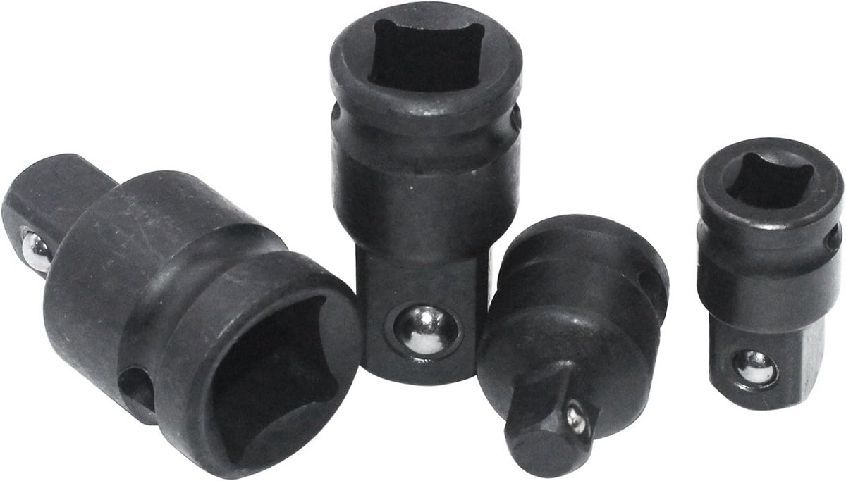 Impact Socket Adapter and Reducer 4-Piece Set for Milwaukee 49-66-6742 Shockwave Impact Wrench | 1/4" - 3/8" - 1/2" Impact Driver Conversions