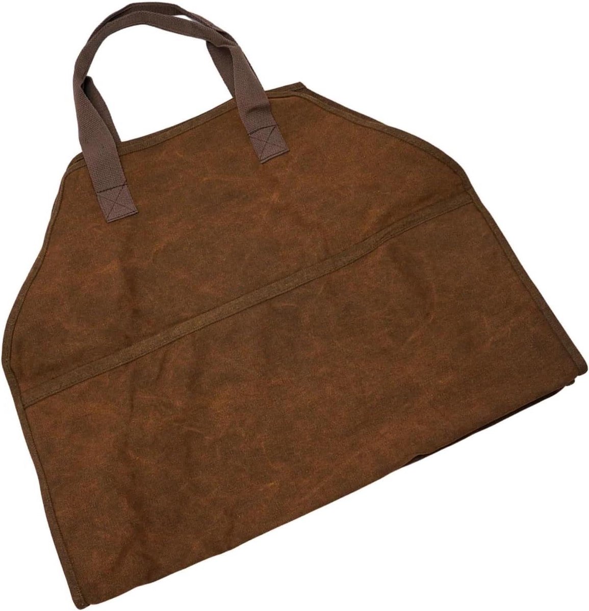 Brandhout Opbergzak - Log Draagtas - Haardhout Vervoeren - Weerbestendig Materiaal - 57x24x46 cm - Modderkleur