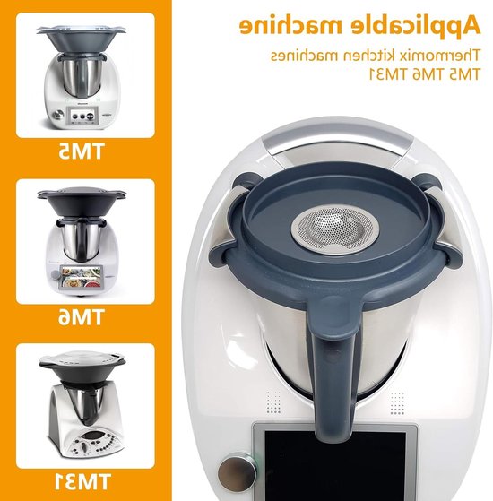 4-delige Mix-Slider Splash Guard Zeef voor Thermomix - RVS Vervangingsfilter Accessoires voor TM6, TM5 en TM31 — afbeelding 2