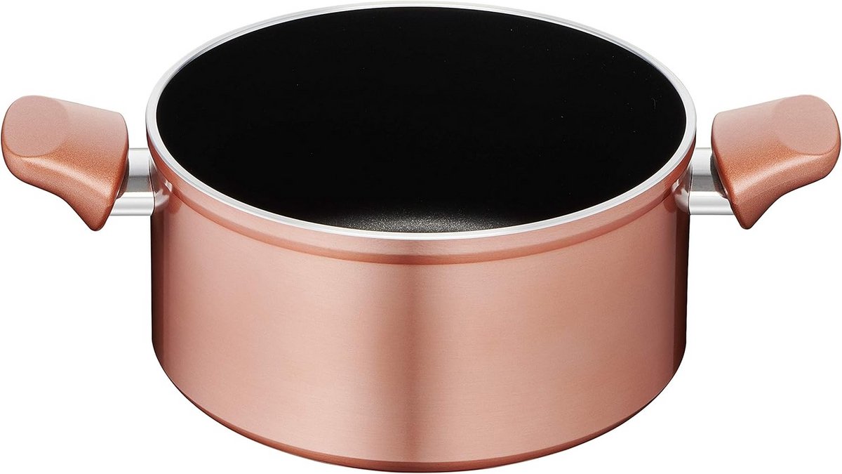 Aluminium Koekenpan met Koperlook en Antiaanbaklaag, 24 cm, Geschikt voor Oven