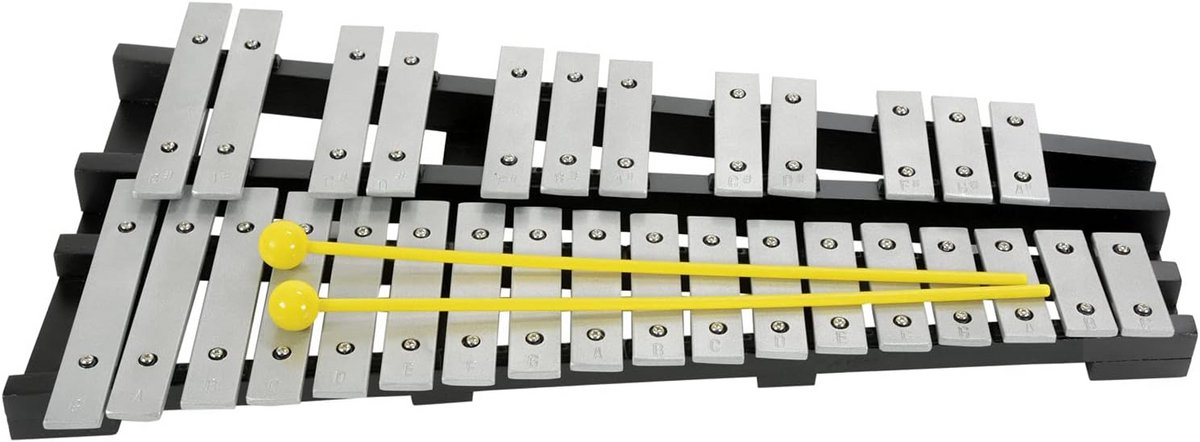 Chromatisch klokkenspel met 30 noten voor muziekonderwijs