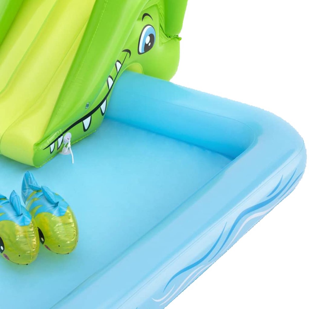 Bestway Kinderzwembad met Glijbaan - Incl. Opblaas Waterspeelgoed - 239 x 206 x 86 CM - 308 L - Waterdieren — afbeelding 6