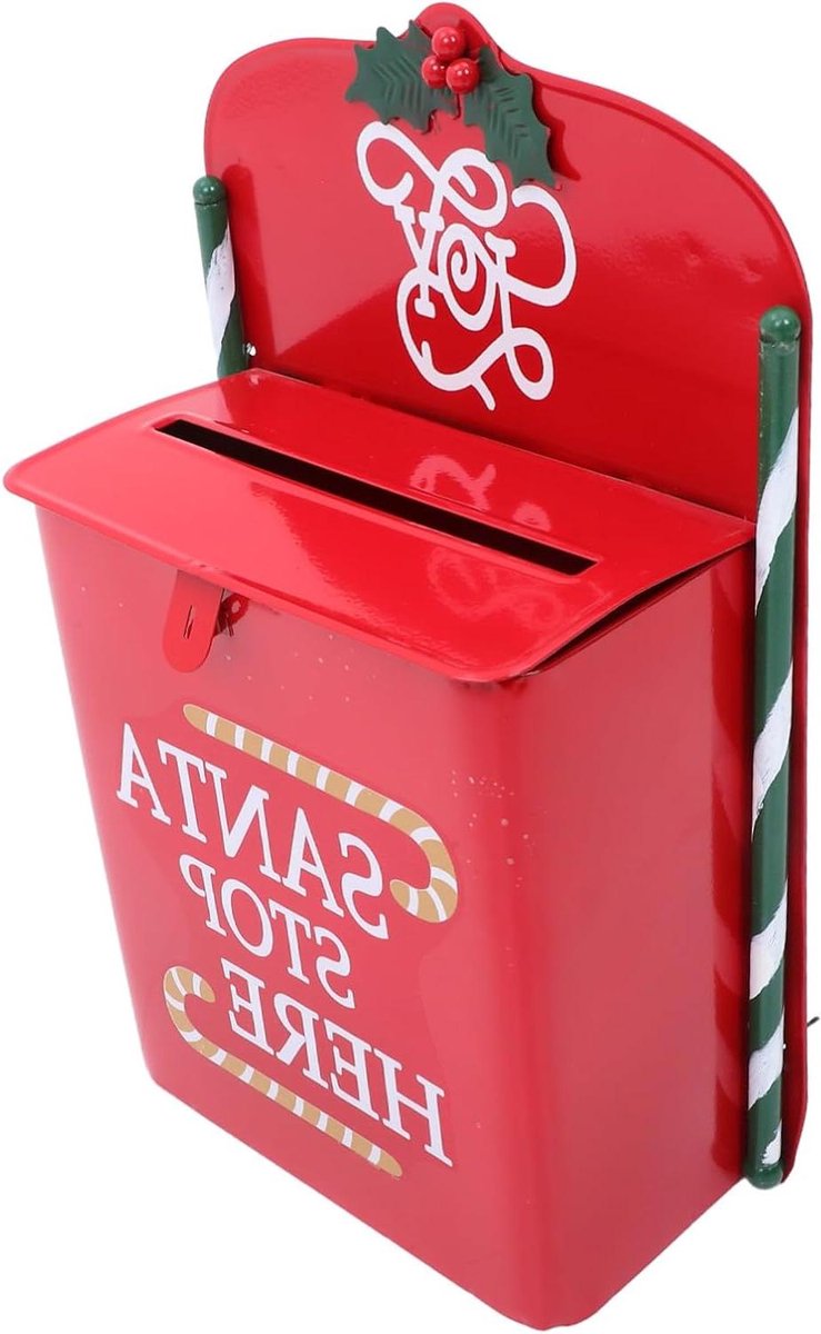 Angoily Brieven Aan De Kerstman Brievenbus Woondecoratie Kerst Kerstman Stop Hier Brievenbus Kerst Buitendecoratie Met Ophanghaken
