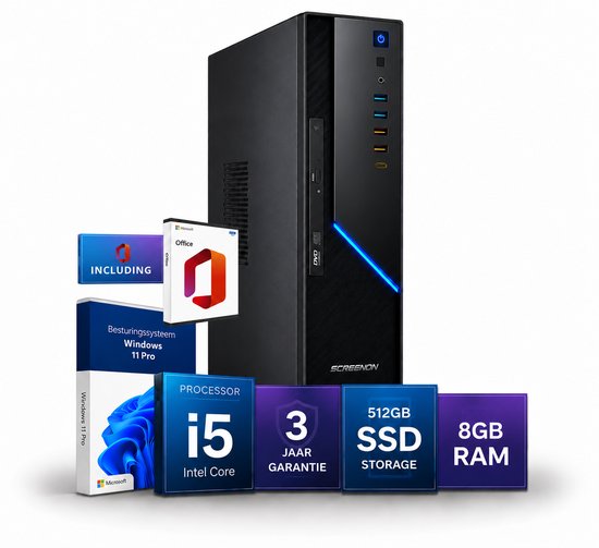 Windows 11 Pro PC met Intel Core i5 processor met 8 GB RAM