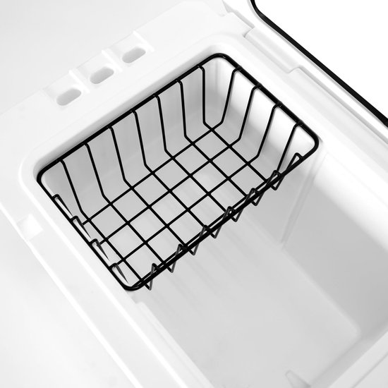 Inzetdoos Snijplank - Koelbox Accessoires - Kampeer Keuken - Gepoedercoat Staal - 28 x 18 x 3.5 cm - Zwart — afbeelding 5