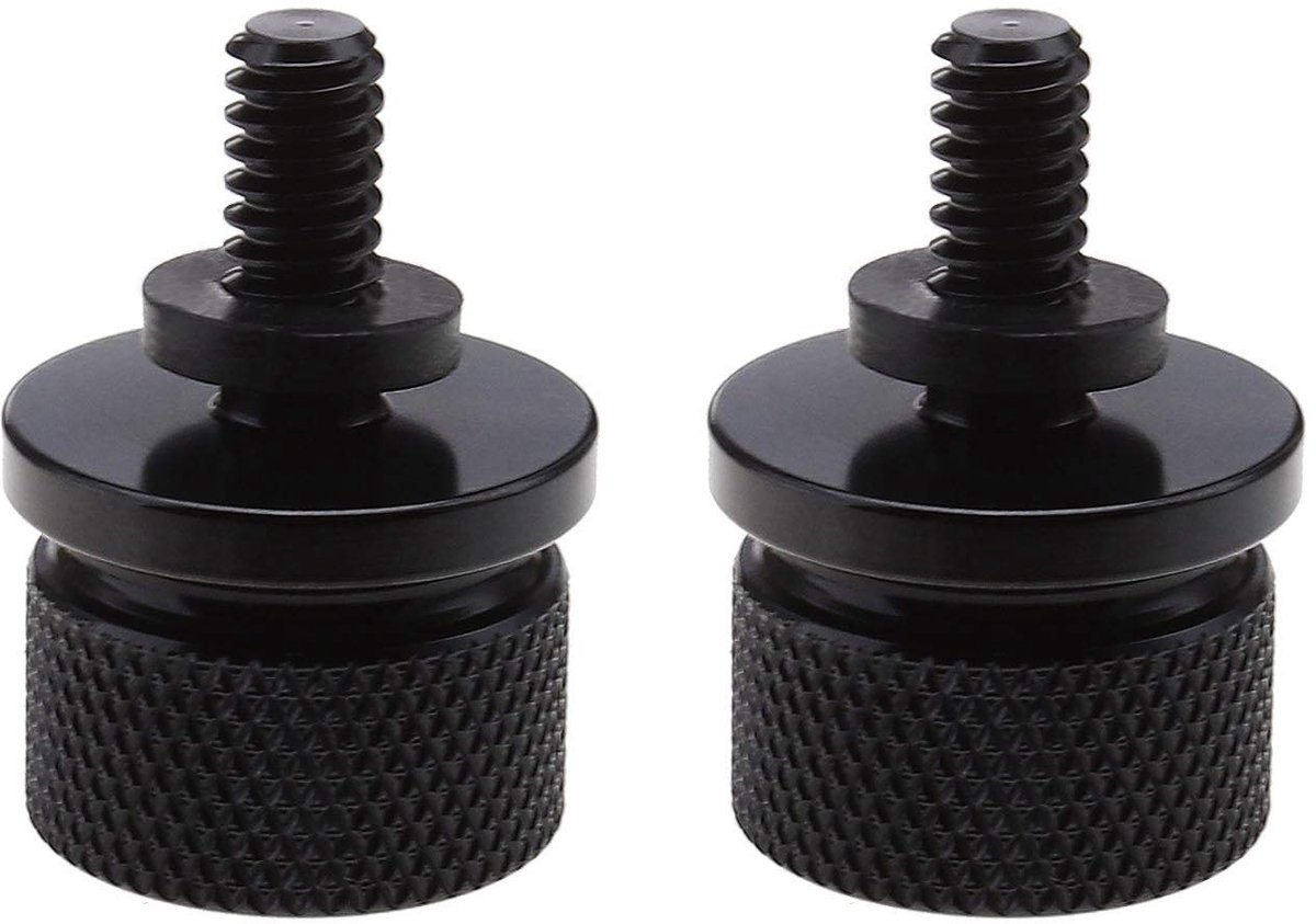 MTTproducts- Bevestigingsbout Zwart - Aluminium - 6mm Draad - 2 Stuks - CNC Gefreesd - Achterbank Mount - Zitbout