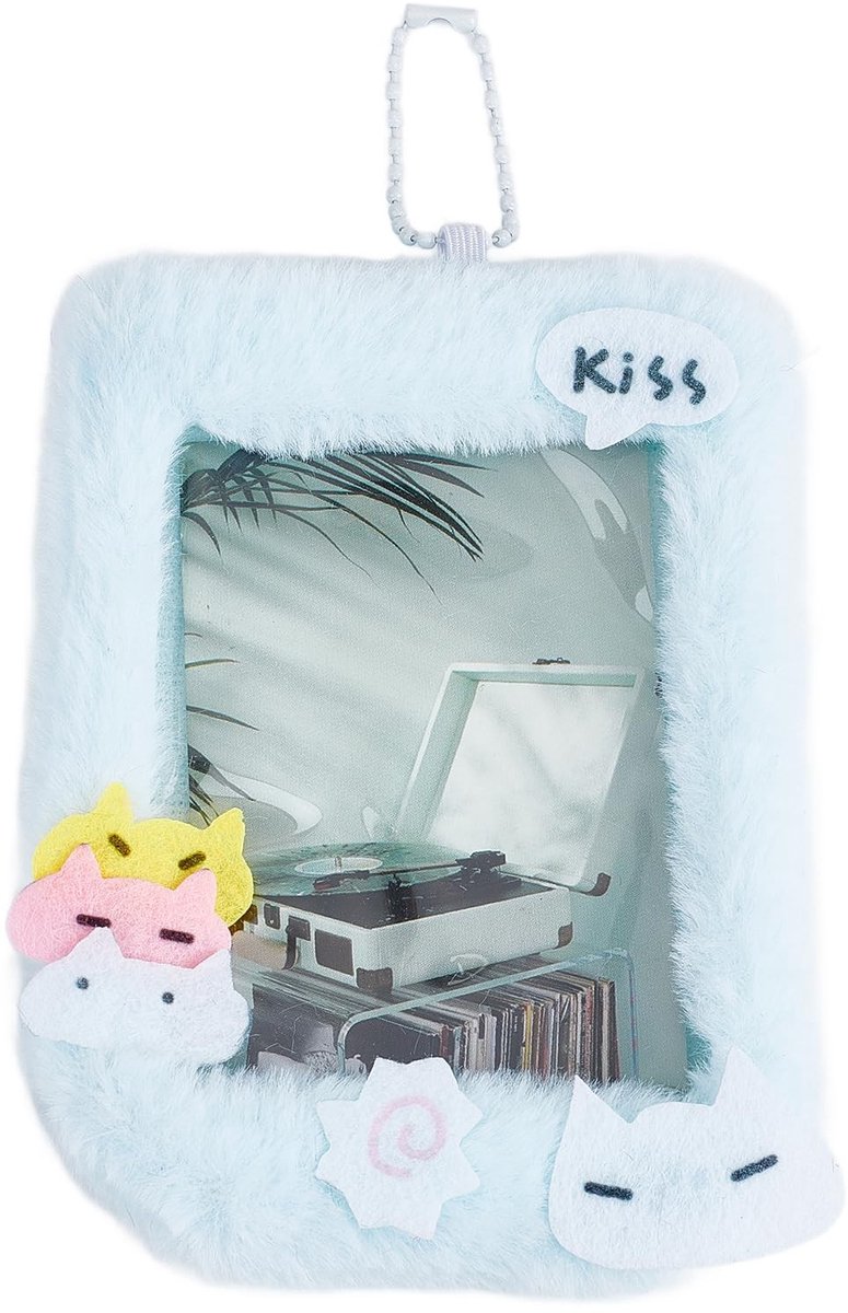 NTH products- Fotolijst Pluche - Sleutelhanger - Visitekaarthouder - Cartoon Dier - Zacht - 12,5 x 9 cm