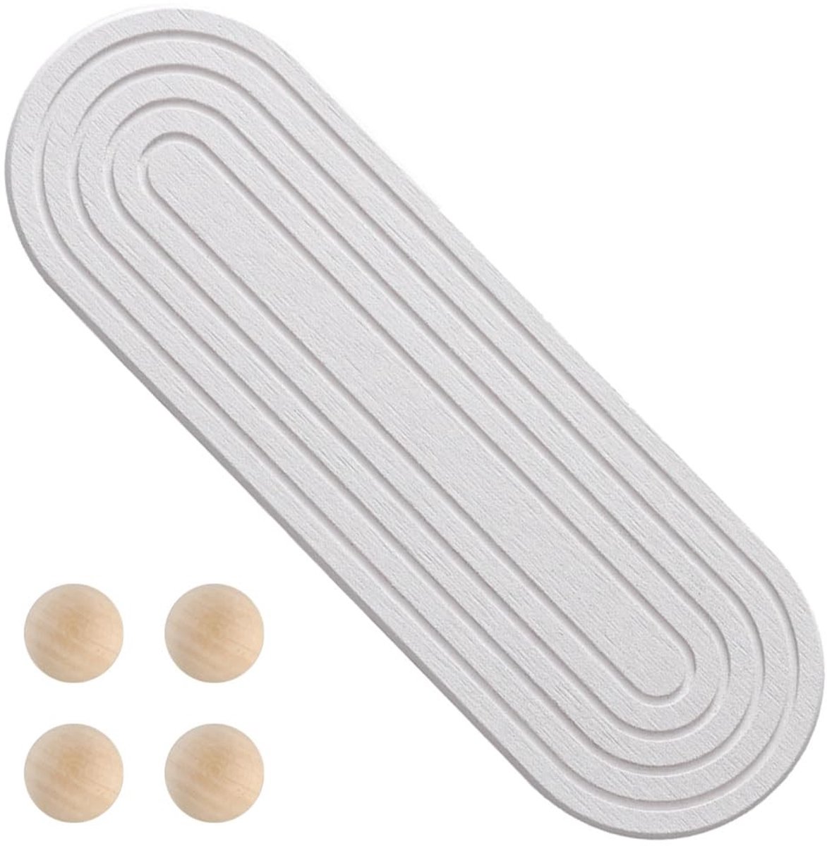 MTTproducts- Gootsteen Caddy Sneldrogend - Waterabsorberende Sponshouder - Antislip - Diatomeeënaarde - Houten Voet Pads - Betrouwbaar Materiaal - Afwasrek