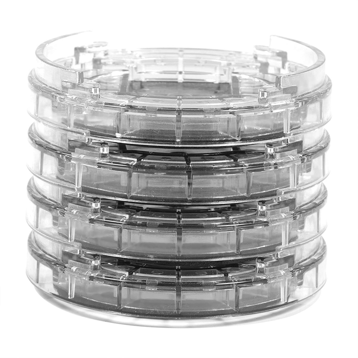 MTTproducts- Meubelrisers 8 Stuks - Antislip - Hoogwaardig Kunststof - Verstelbaar - Meubelverhoger 5 cm - Duurzaam - Multi-slot Ontwerp - Meubelverhogers