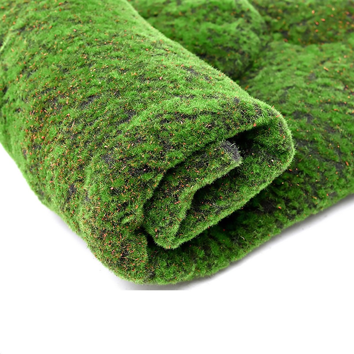 MTTproducts- Kunstmosmat 100 x 100 cm - Vlakmos - Nepmos - Gazondecoratie - Groene Planten - Gevlokt Materiaal - Nepmosmat