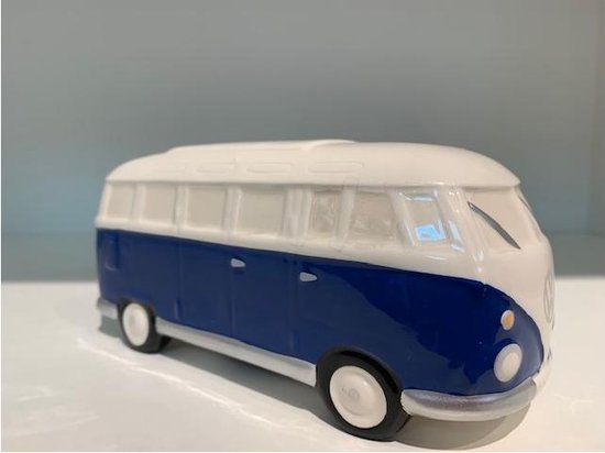 Of later Arabische Sarabo klap Volkswagen T1 Bus spaarpot blauw | bol.com