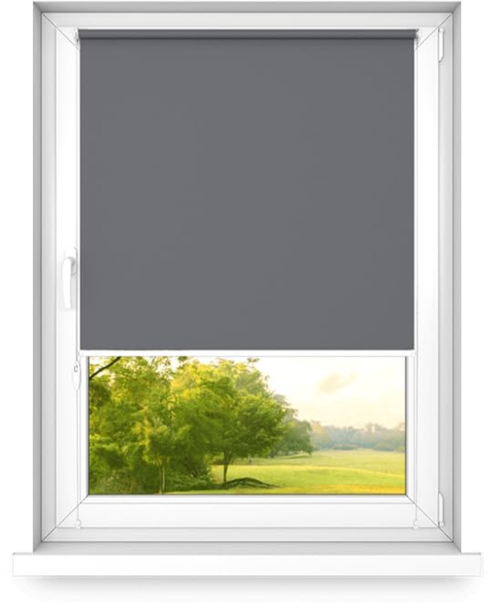 time4blinds - Verduisteringsrolgordijn Zonder Boren - Verduisteringsrolgordijn, Rolgordijn