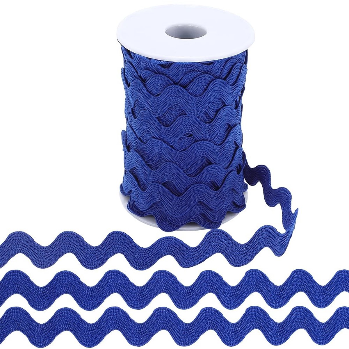 Dailygoods - Donkerblauwe Ric Rac Trim voor Naaien en DIY