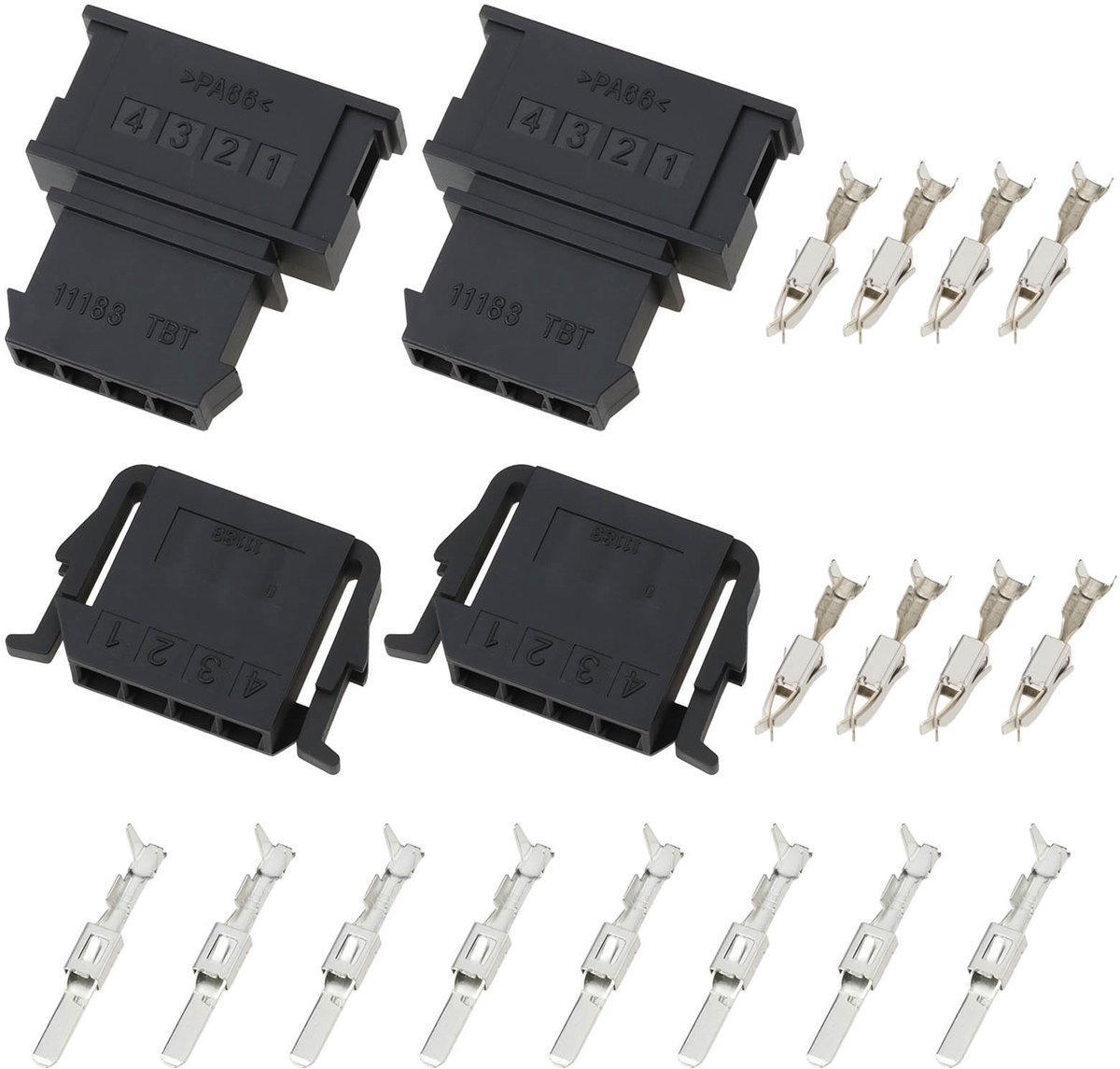 Dailygoods - 4-Pins Mannelijke en Vrouwelijke Connector Reparatie Kit
