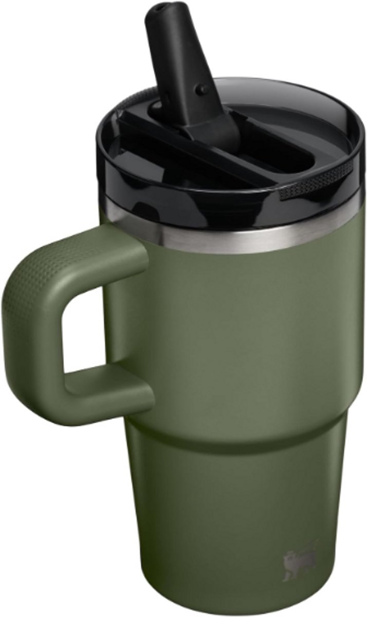 STANLEY Quencher ProTour Flip Straw Tumbler 20oz (Dried Pine) - Lekvrije Drinkbeker met Rietje & Handvat – RVS Geïsoleerd – BPA-vrij – Cupholder Geschikt – foto 5