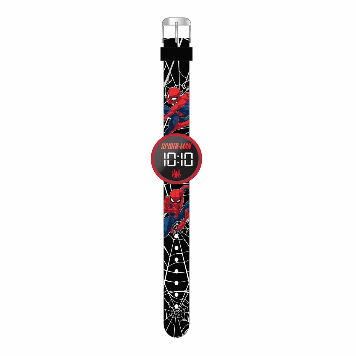 Accutime Spiderman horloge LED voor kinderen - stoer kinderhorloge.