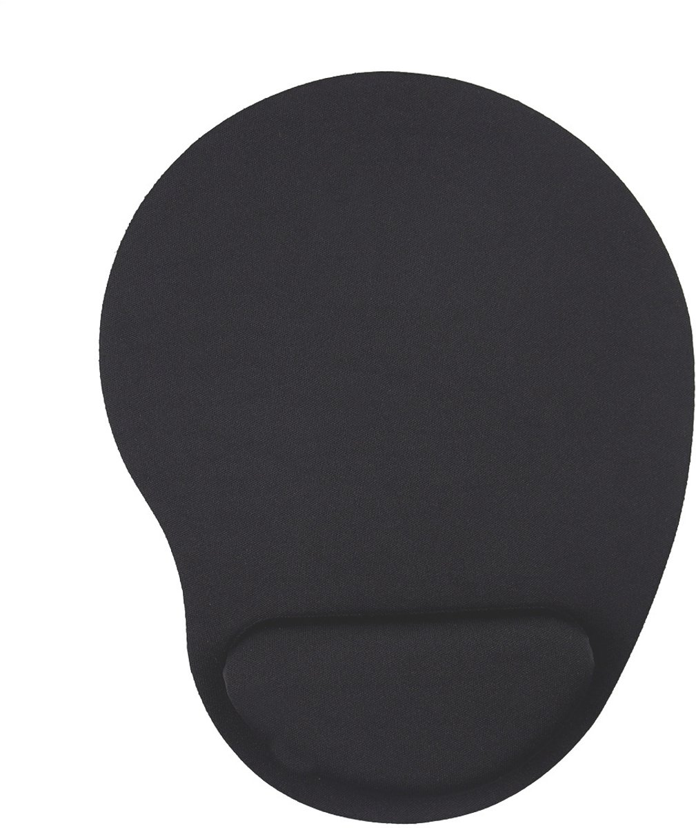 Ergonomische Muismat - met Polssteun - Antislip - 23x17.5 cm - Zwart