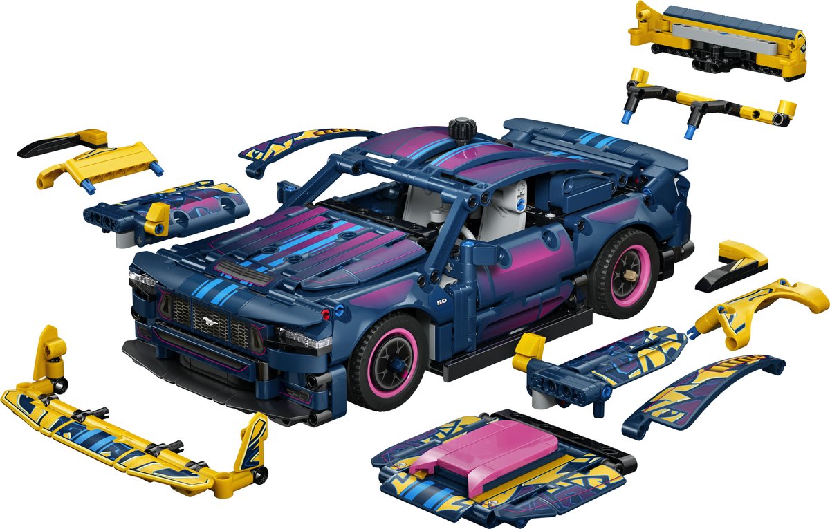 LEGO Technic Aanpasbare Ford Mustang GT Auto Speelgoed voor Kinderen en Decoratie 42236 — afbeelding 4