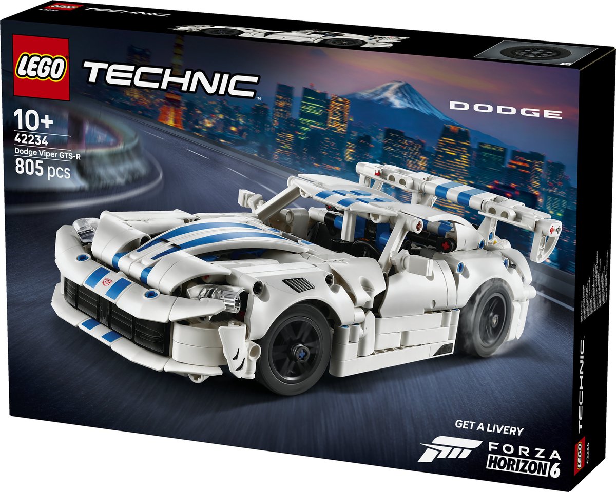 LEGO Technic Dodge Viper GTS-R Sportauto Auto Speelgoed voor Kinderen 42234 — afbeelding 3