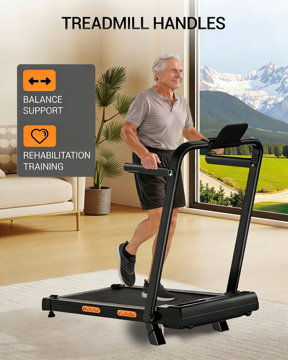 Walking Pad met helling 16%, 10 km/u loopband voor thuis met - afbeelding 2