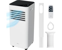 MOA Mobiele Airco - 9.000 BTU - 3-in-1 - Met Afstandbediening - Tot 30m² - Airconditioner met Ontvochtigingsfunctie - Raamafdichtingskit - Wit