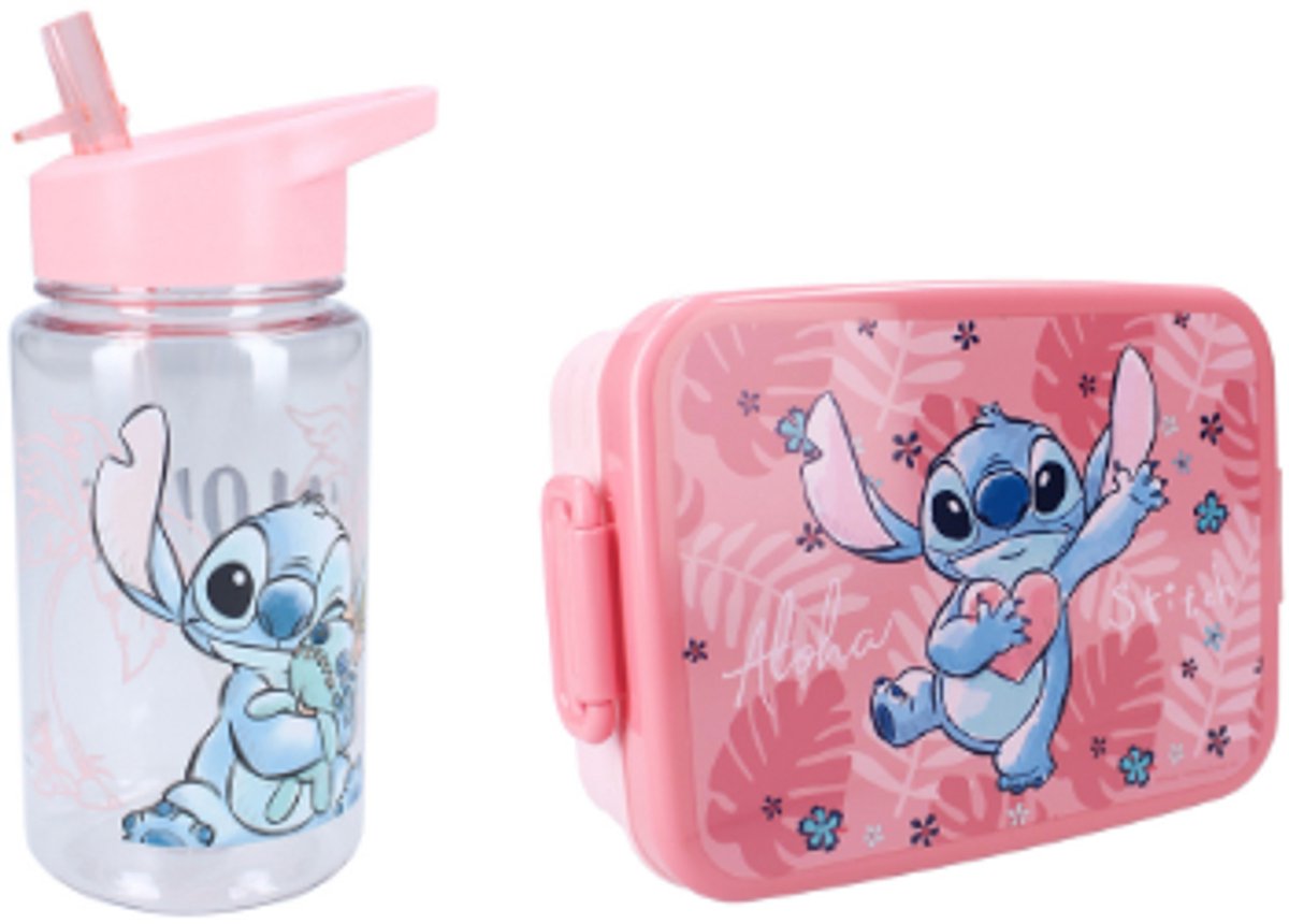 Stitch Lunchset Roze
