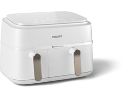 Philips 3000 series NA353/10 - Dual Basket Airfryer - 9L - 2750W - Zilver/Wit