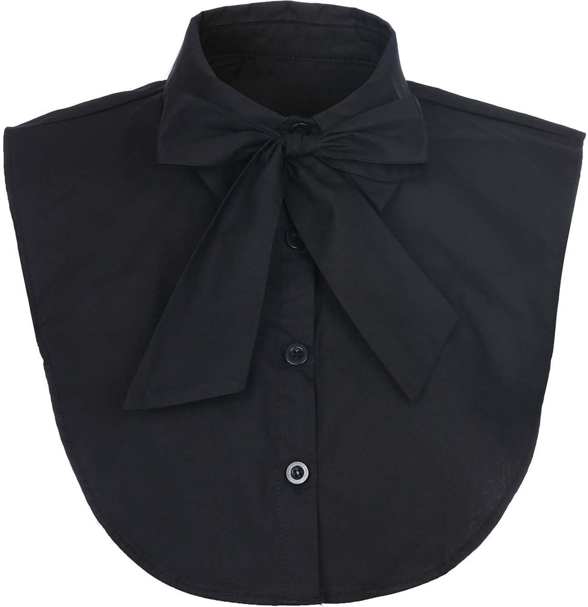 Sunset Fashion | Kraagje | Met Losse Strik | One Size | Zwart