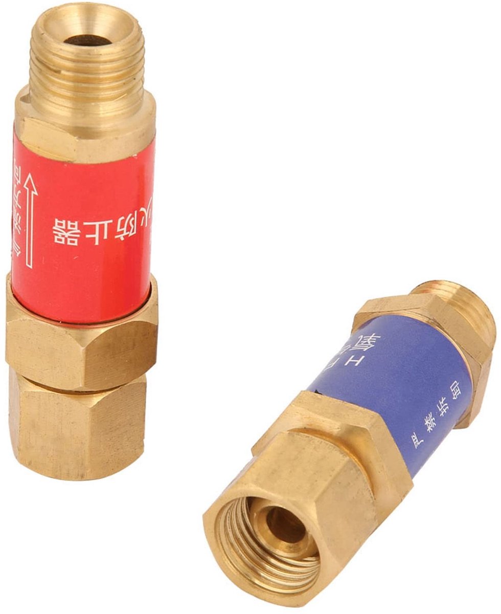 Dailygoods - Set van 2 Terugslagkleppen voor Gasapparatuur