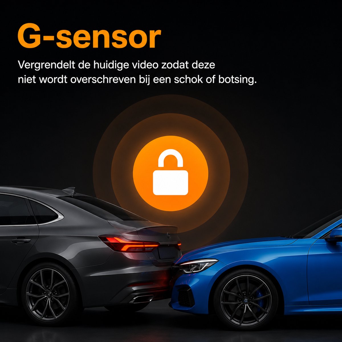 Dashcam Auto 1080P Dual Camera – Voor & Binnen – IR Nachtzicht – Loop Recording – Groothoek – 8,03 cm IPS Scherm – Auto DVR Camera – foto 2