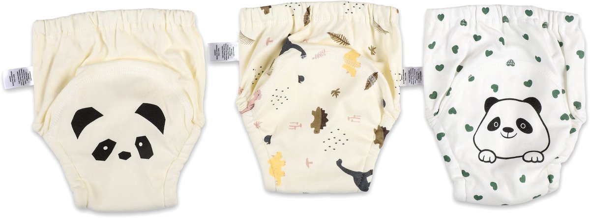 Bummy - Zindelijkheidsbroekjes - Oefenbroekjes zindelijkheid - 3 Stuks - Maat L (14,5-17kg) - Trainingsbroekjes - Wasbaar & Waterdicht - Zacht Premium Katoen - REACH-getest