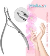 MEDLUXY - Cuticle Clipper (coupe-cuticules) - 10 cm - 6 mm - Cuticle Cutter (élimination des cuticules)