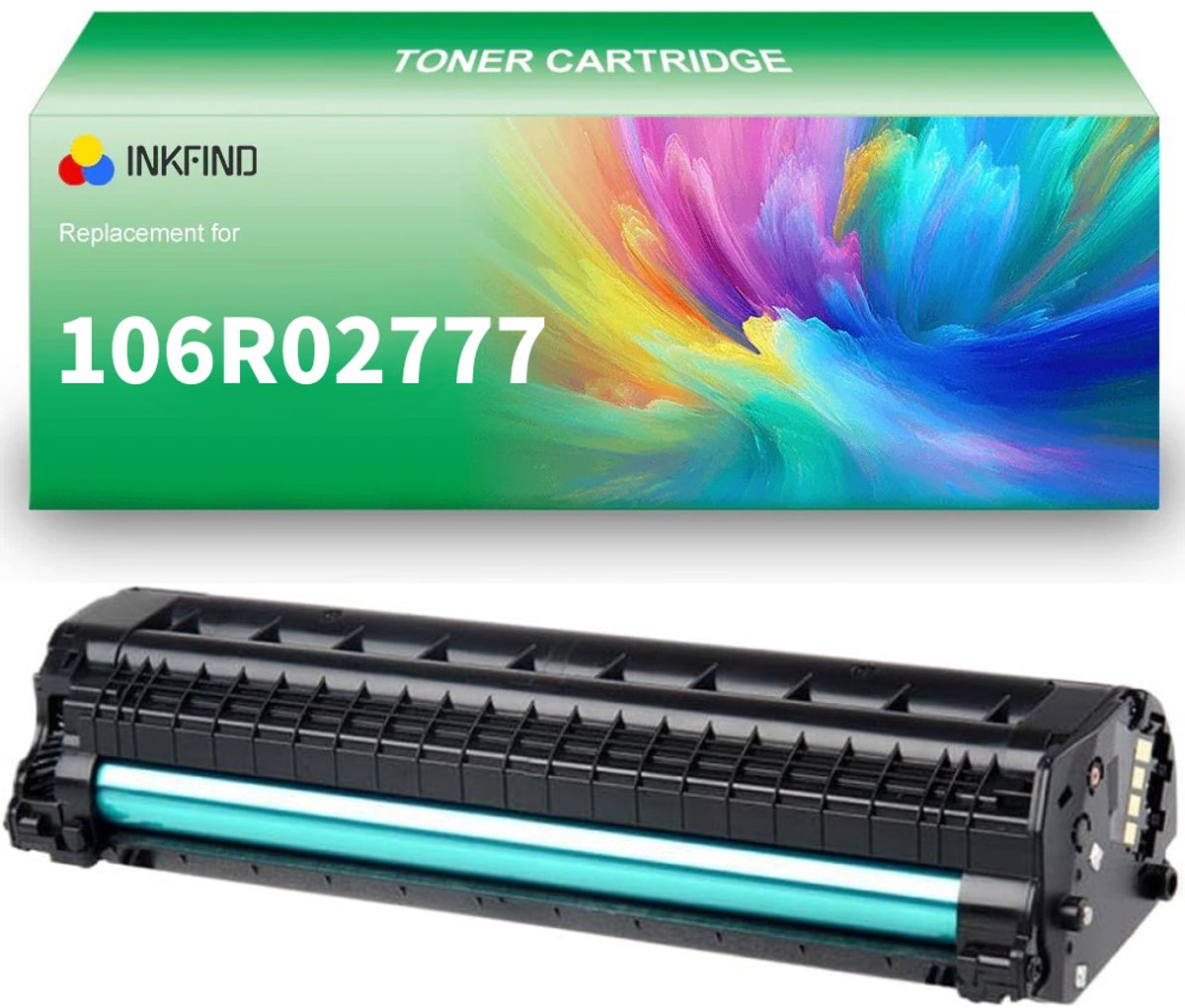INKFIND 106R02777 Zwart tonercartridge compatibel met Xerox 106R02777 Zwart geschikt voor Xerox Phaser 3052/3260;WorkCentre 3215NI/3225 - 1-pack Zwart