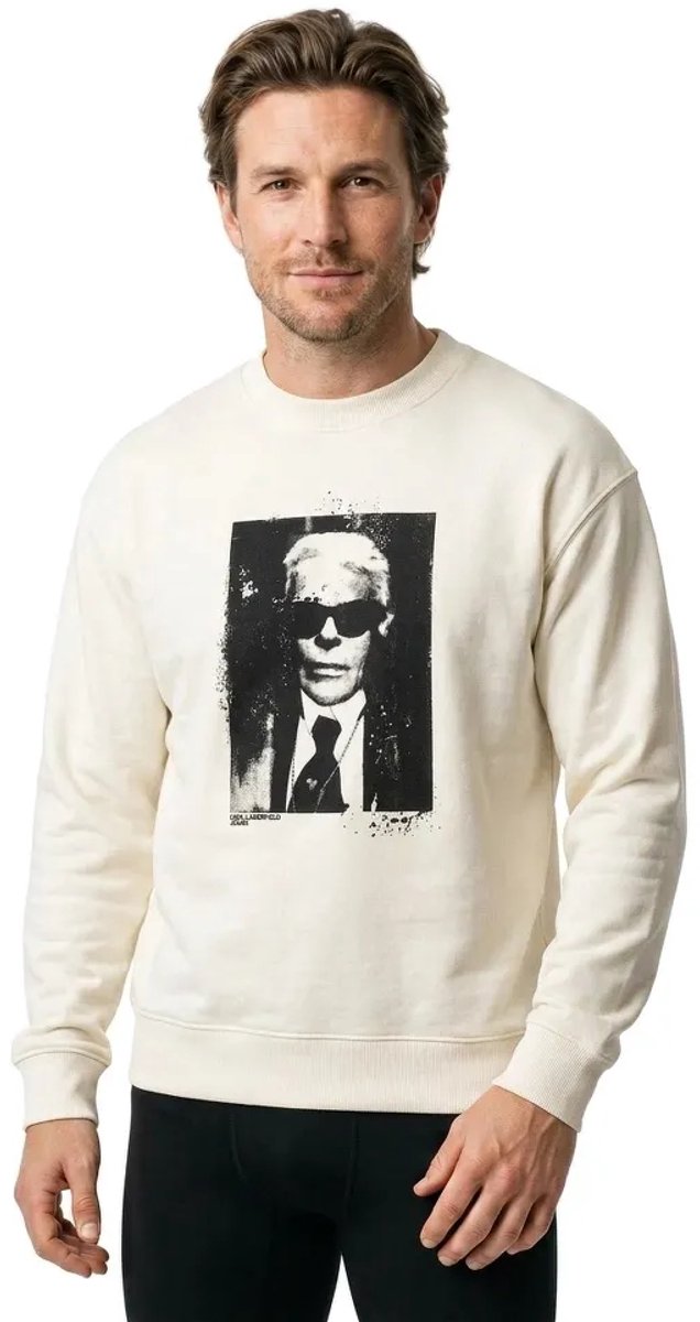 Karl Lagerfeld Jeans B3m20008 Sweatshirt Beige XL Man