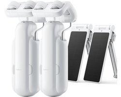 Switchbot Curtain 3 Solar Combo DUO Pack - Roede/Rod Versie 3 (2023) - Wit - Smart home gordijnmotor - Smart Gordijn - Automatisch gordijn - Inclusief zonnepaneel