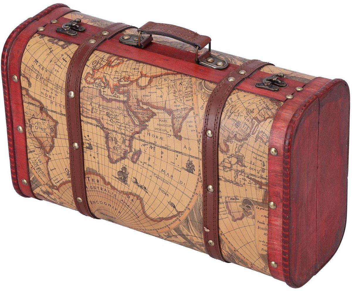 Dailygoods - Dailygoody - Opbergkist - Vintage koffer - Retro uitstraling - Hout - Decoratie opslag - Duurzaam materiaal - Geschikt voor thuisopslag