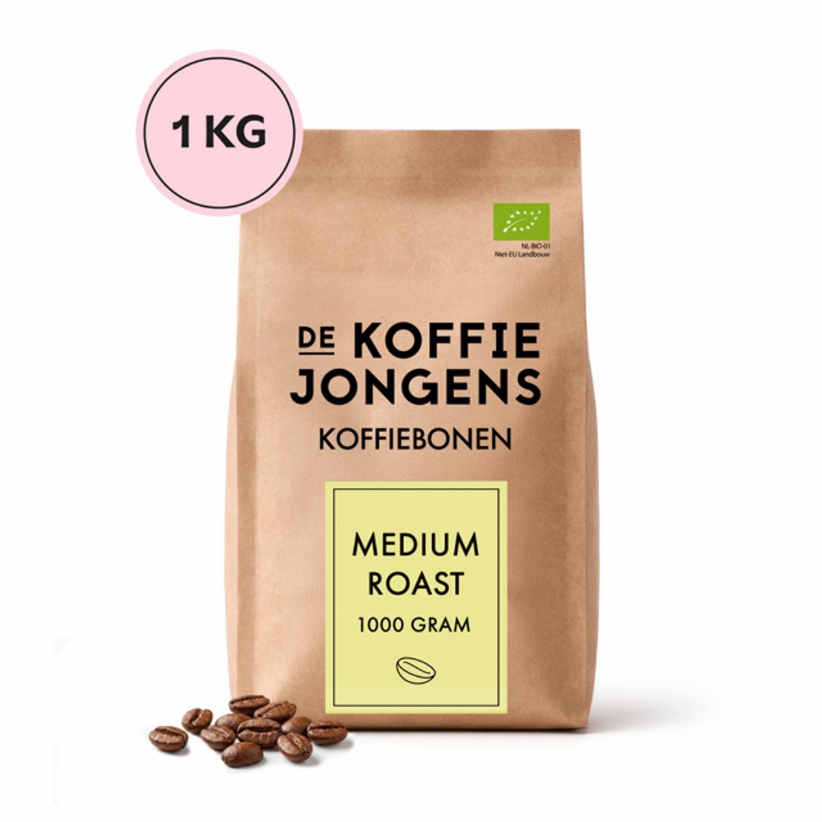 De Koffiejongens - Medium Roast - 100% biologische koffiebonen - 1 kilo