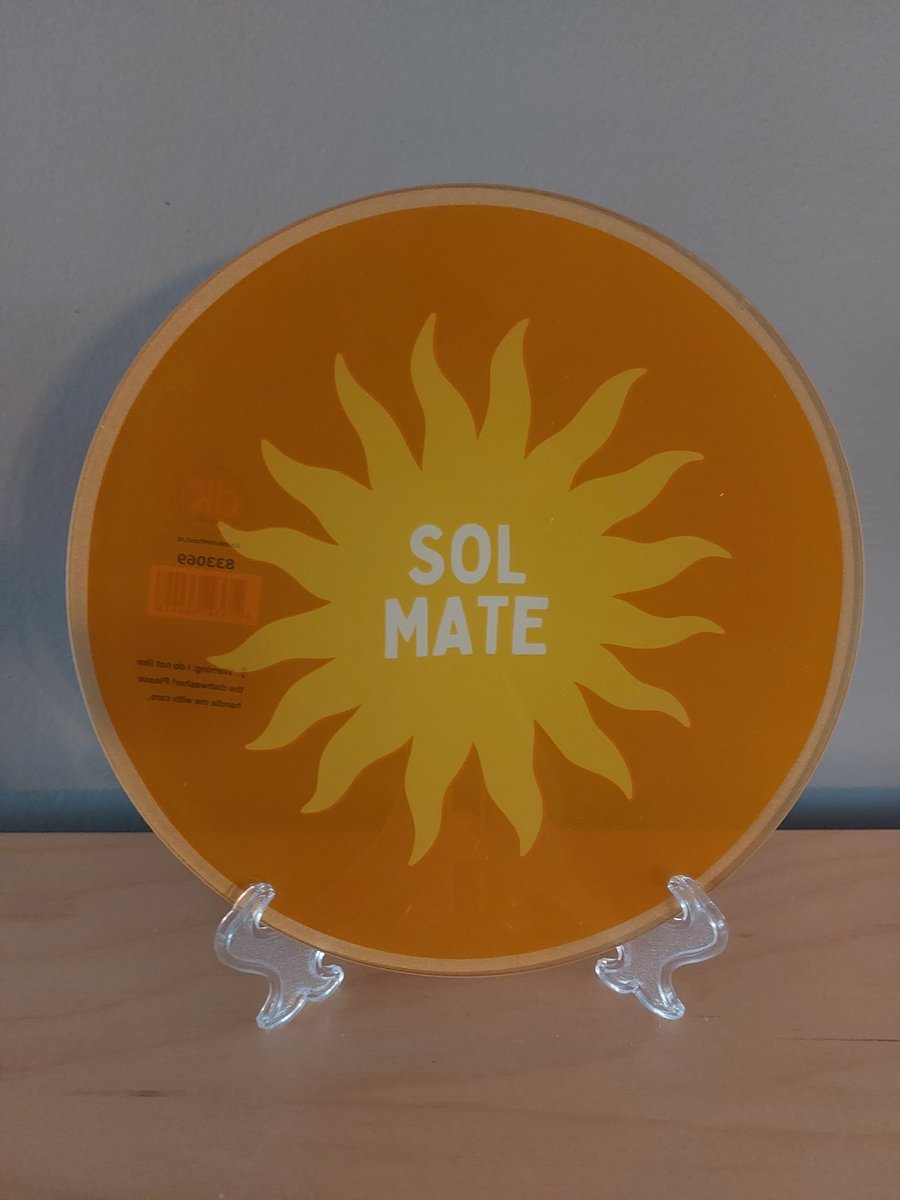leuk bordje met de tekst : sol mate
