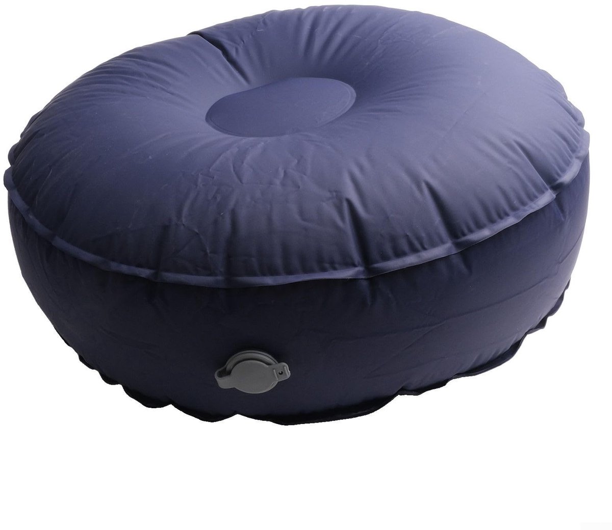 Dailygoods - Dailygoody - Balance opblaasbaar yogakussen - lichtgewicht - compact design - donkerblauw - multifunctioneel - ideaal voor yoga en reizen - 42x42 cm