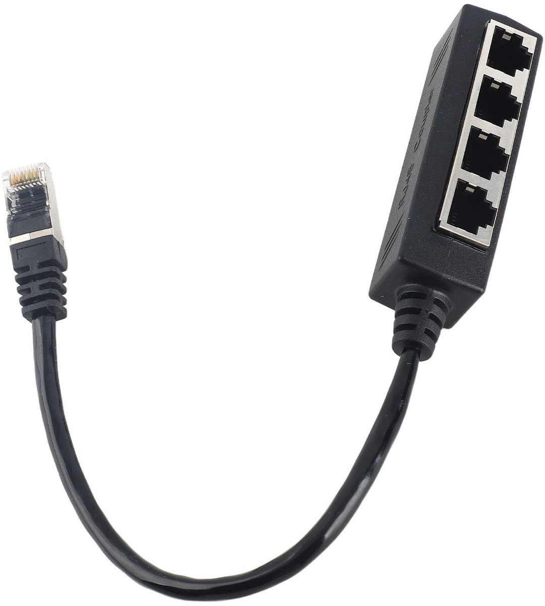 Dailygoods - RJ45 Splitter 1 tot 4 Poort Ethernet Netwerk Adapter