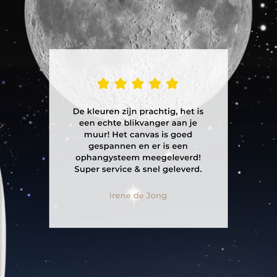 Tableau sur toile Un dessin de la navette spatiale et de la pleine lune - 40x20 cm - Décoration murale Art