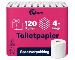 120 Rollen Toiletpapier 4 Laags Supersoft 150vel Cellulose