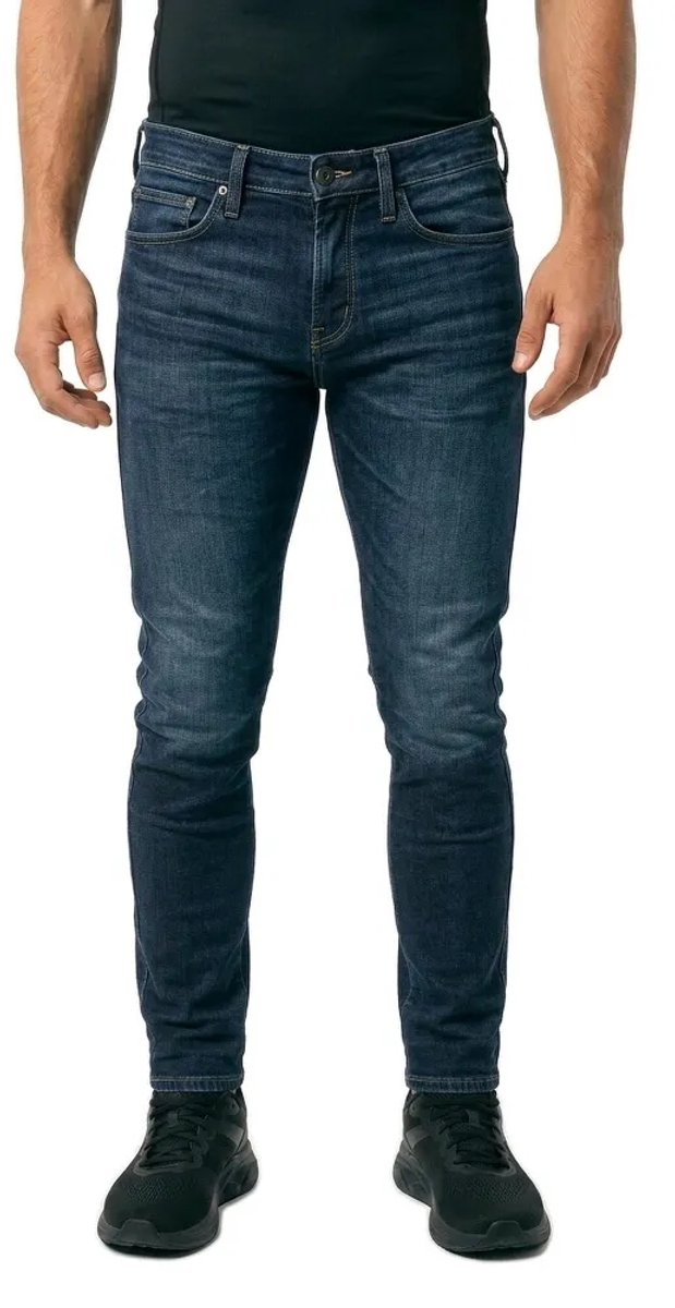 REV'IT! Jeans Carlin SK Dark Blue Used L32 Motorcycle Jeans - Maat 31/32 - Broek – foto 6