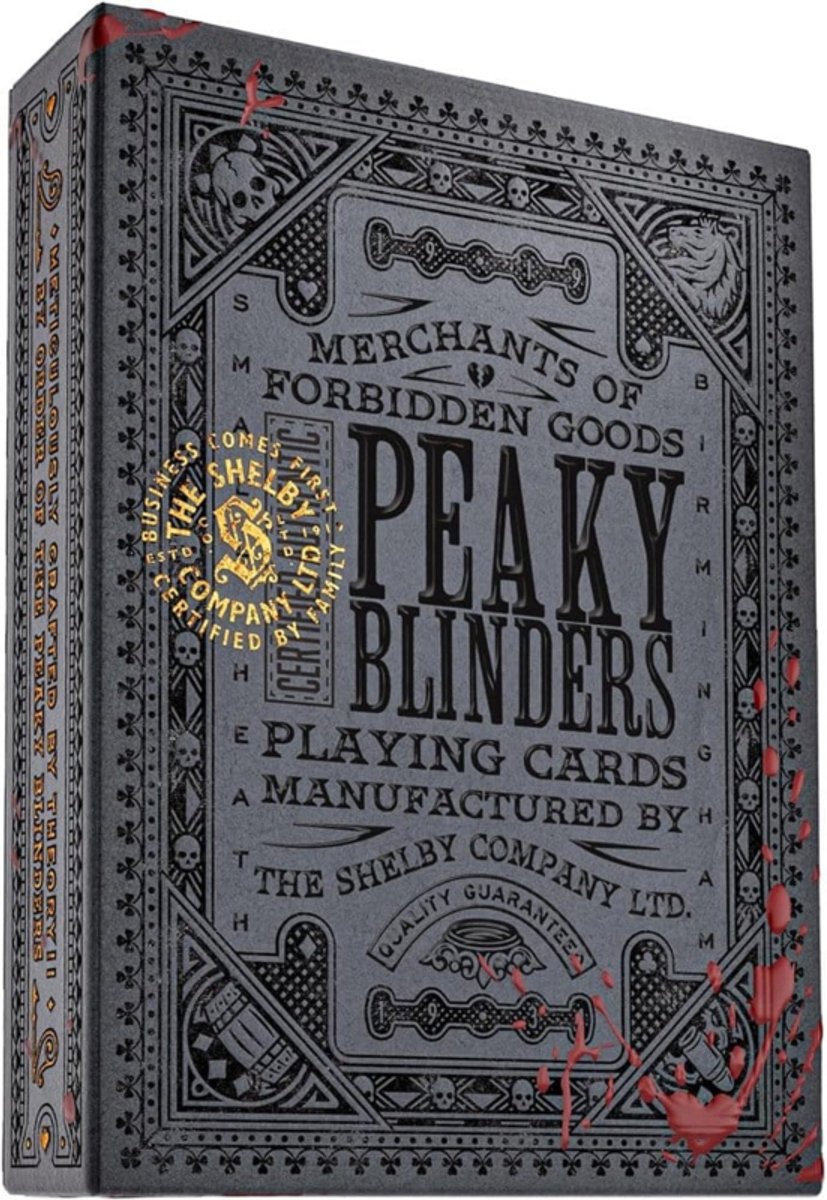 Theory11 Peaky Blinders Playing Cards / Speelkaarten Forged In Smoke and Blood Playing Cards / Speelkaarten
